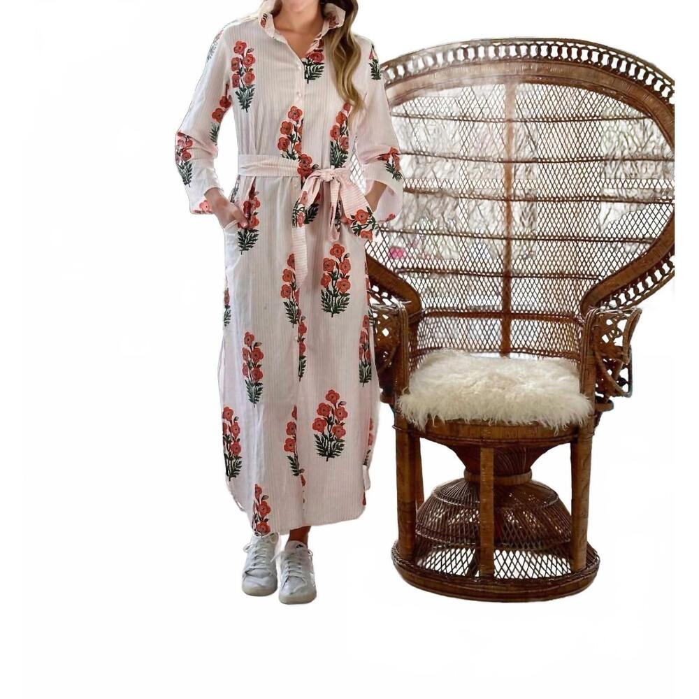 NEW JUST DARVINY dar floral midi dress in bouquet